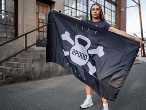 Jolly Roger Gym Flag kaufen -  2POOD Flags  - Fitness Onlineshop