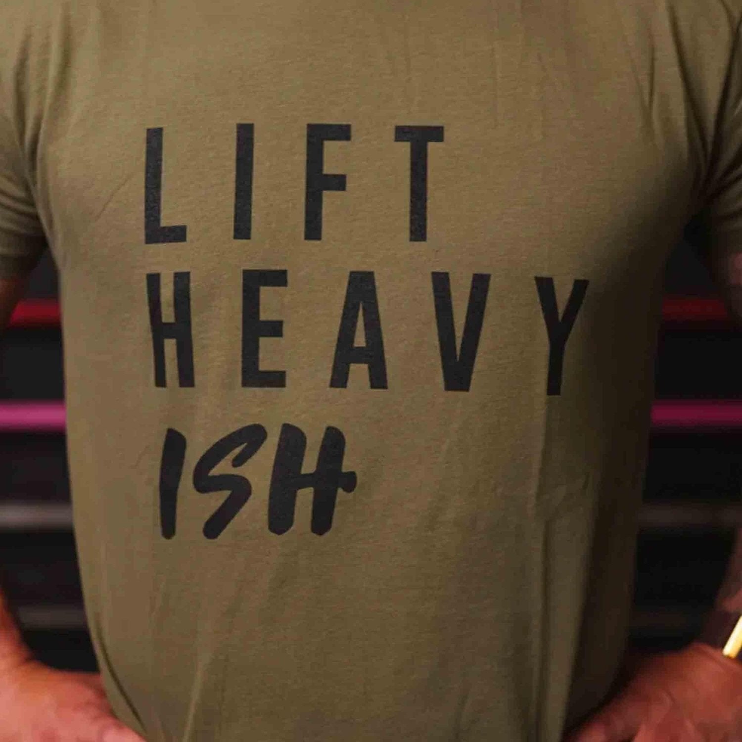 2POOD Lift Heavy Ish T-Shirt Olivegrün kaufen bei HighPowered.ch