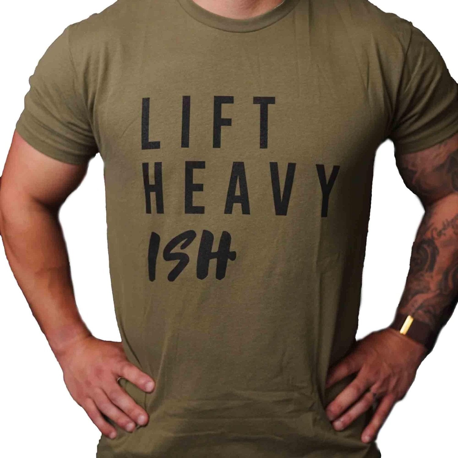 2POOD Lift Heavy Ish T-Shirt Olivegrün kaufen bei HighPowered.ch