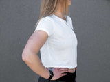 Buy the 2POOD Lift More Talk Less Crop Top - White at HighPowered.ch