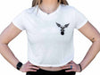 Buy the 2POOD Lift More Talk Less Crop Top - White at HighPowered.ch