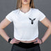 2POOD Lift More Talk Less Crop Top - Weiss kaufen bei HighPowered.ch