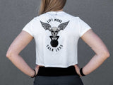 Buy the 2POOD Lift More Talk Less Crop Top - White at HighPowered.ch
