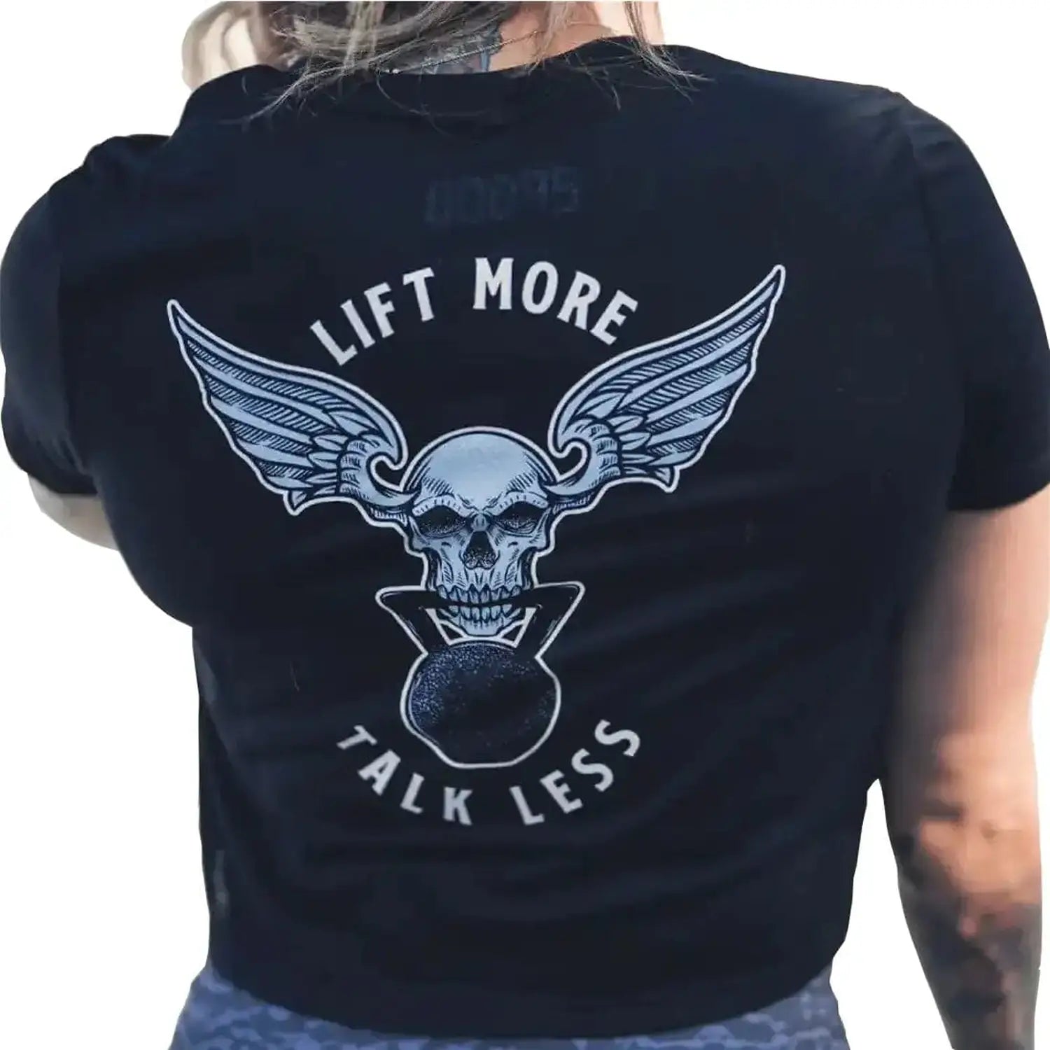 2POOD Lift More Talk Less Crop Top - Schwarz kaufen bei HighPowered.ch