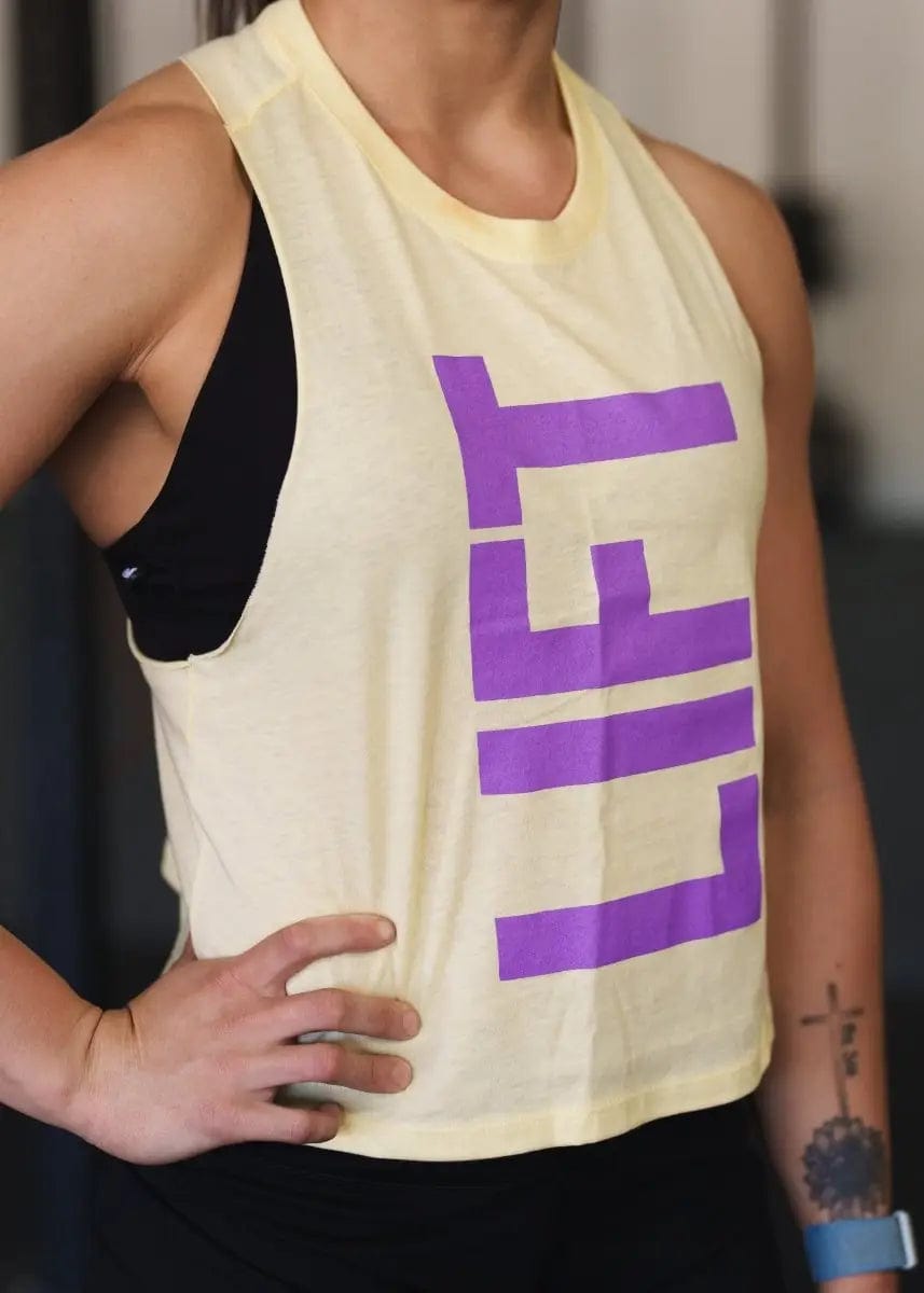 Lift Tank - Yellow kaufen -  2POOD Oberteile Damen  - Fitness Onlineshop
