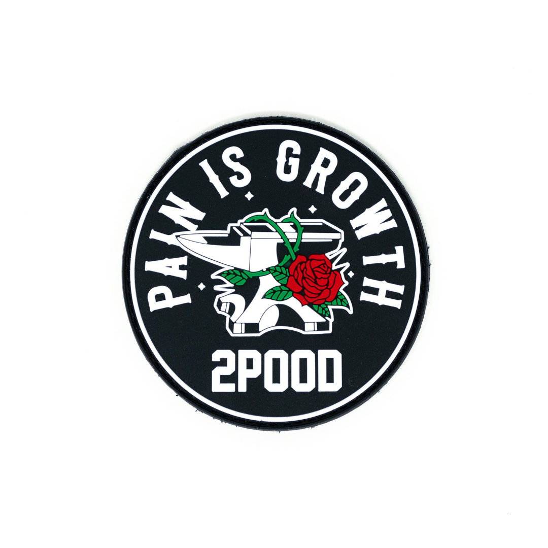 Pain is Growth Patch kaufen -  2POOD Patches  - Fitness Onlineshop
