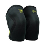 Ginocchiere Performance 5 mm (coppia) CrossFit Games (nero-giallo) / S -  Ginocchiere 2POOD  - Negozio online di articoli per il fitness