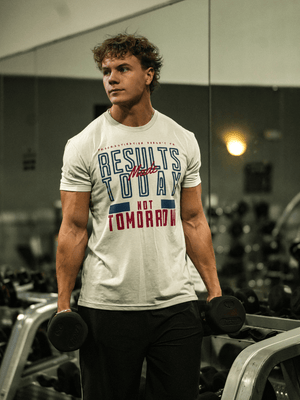 Results Are Made Today T-Shirt kaufen -  2POOD T-Shirts  - Fitness Onlineshop