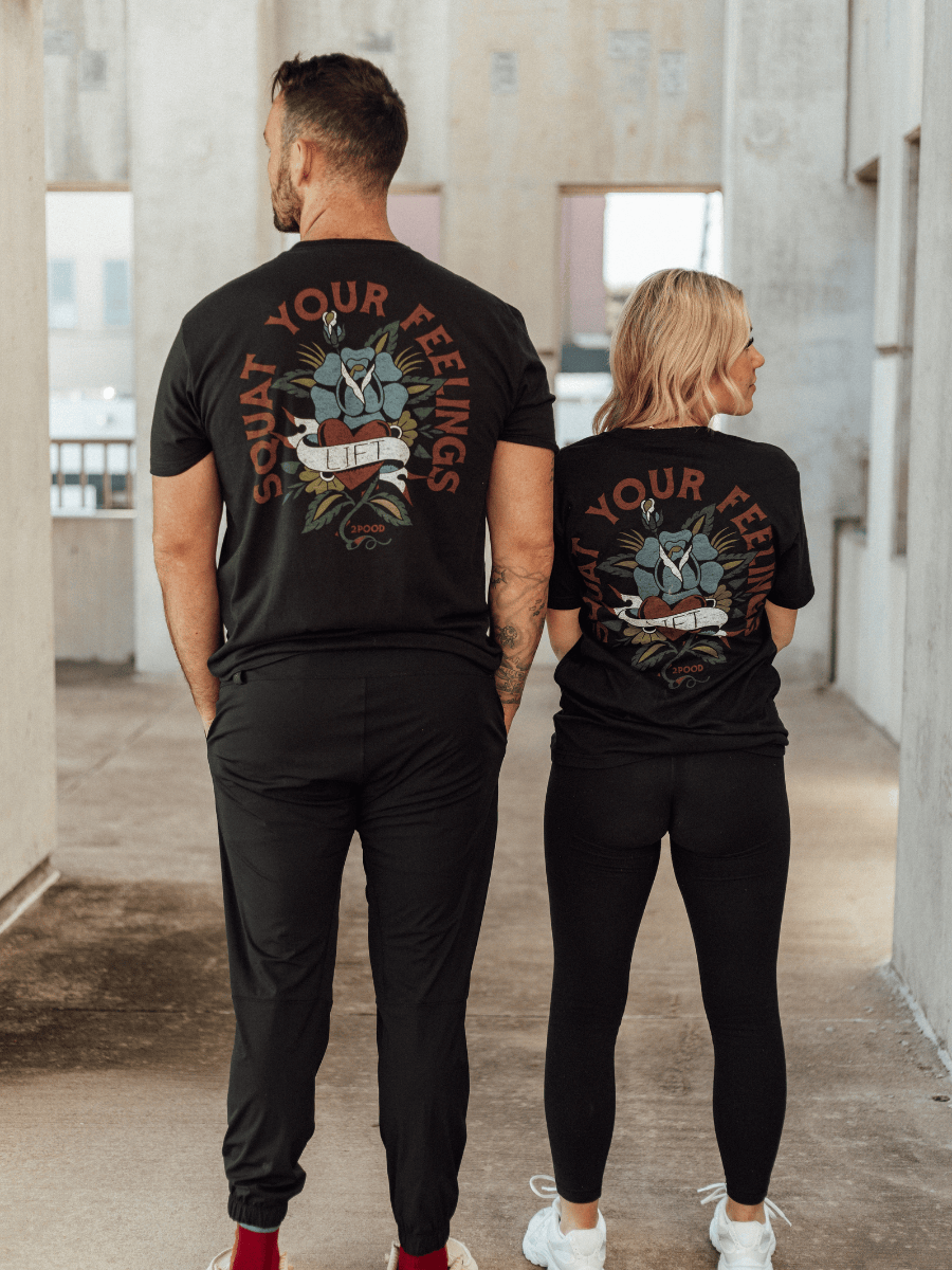 Squat Your Feelings T-Shirt kaufen -  2POOD T-Shirts  - Fitness Onlineshop