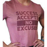 Buy the "Success Accepts No Excuses" Crop Top - 2POOD Women's Tops - Fitness Online Store
