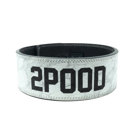 Buy White Marble 10mm Lever Belt - 2POOD Weightlifting Belt - Online Fitness Store