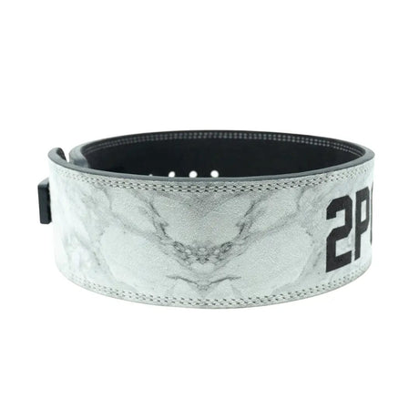 Buy White Marble 10mm Lever Belt - 2POOD Weightlifting Belt - Online Fitness Store