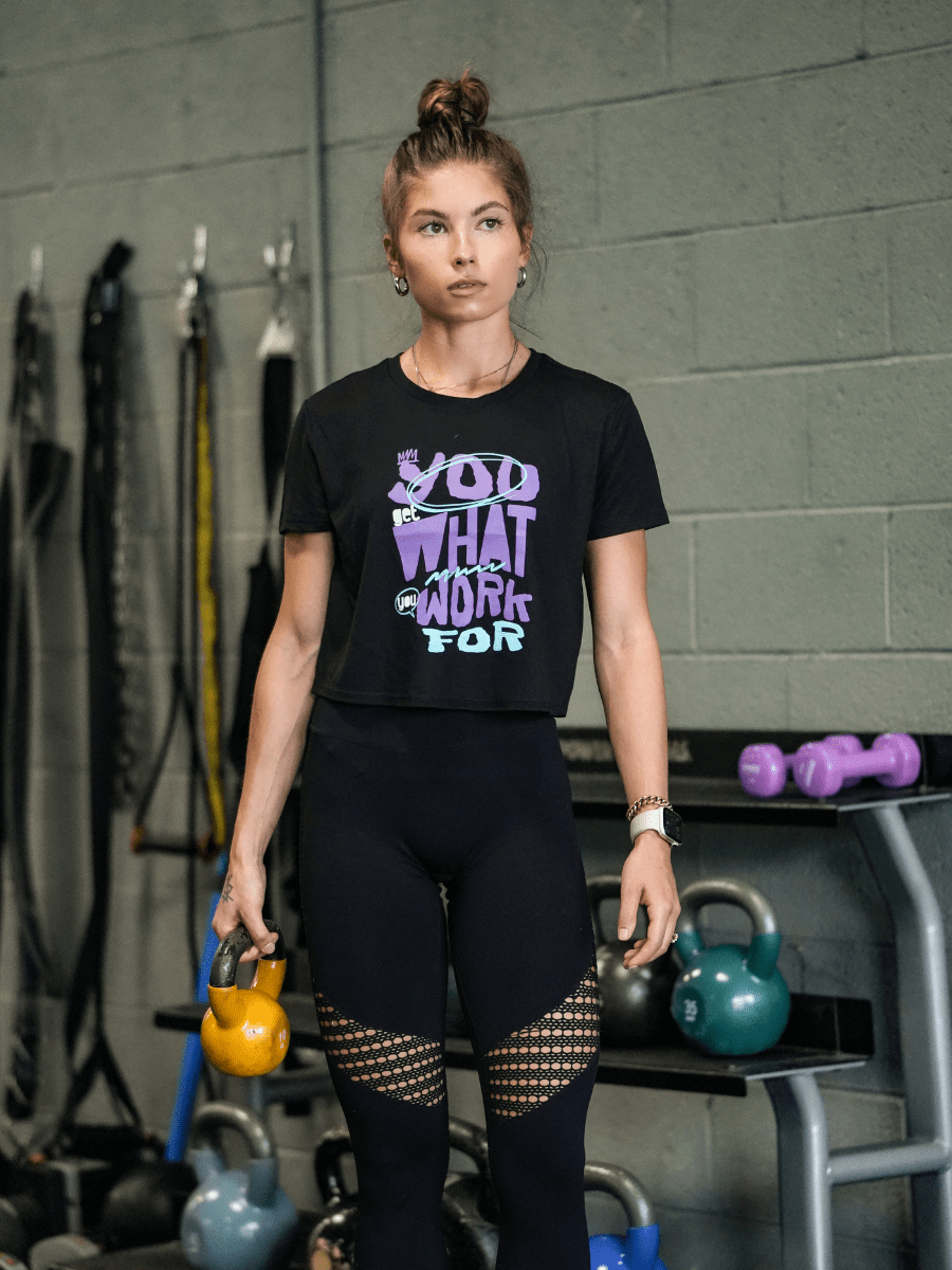 You Get What You Work For Crop kaufen -  2POOD Tanks  - Fitness Onlineshop