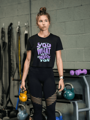 You Get What You Work For Crop kaufen -  2POOD Tanks  - Fitness Onlineshop