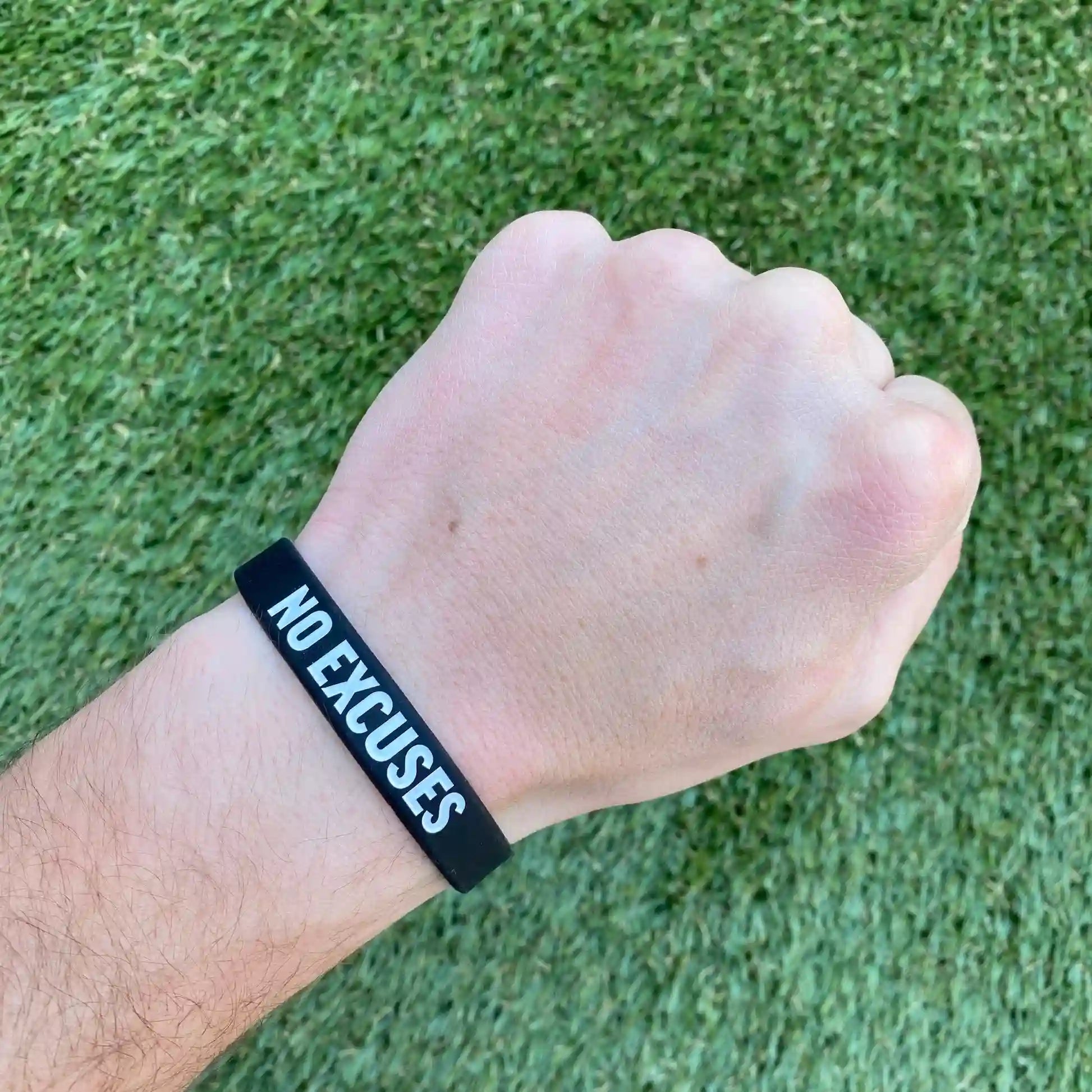 NO EXCUSES wristband