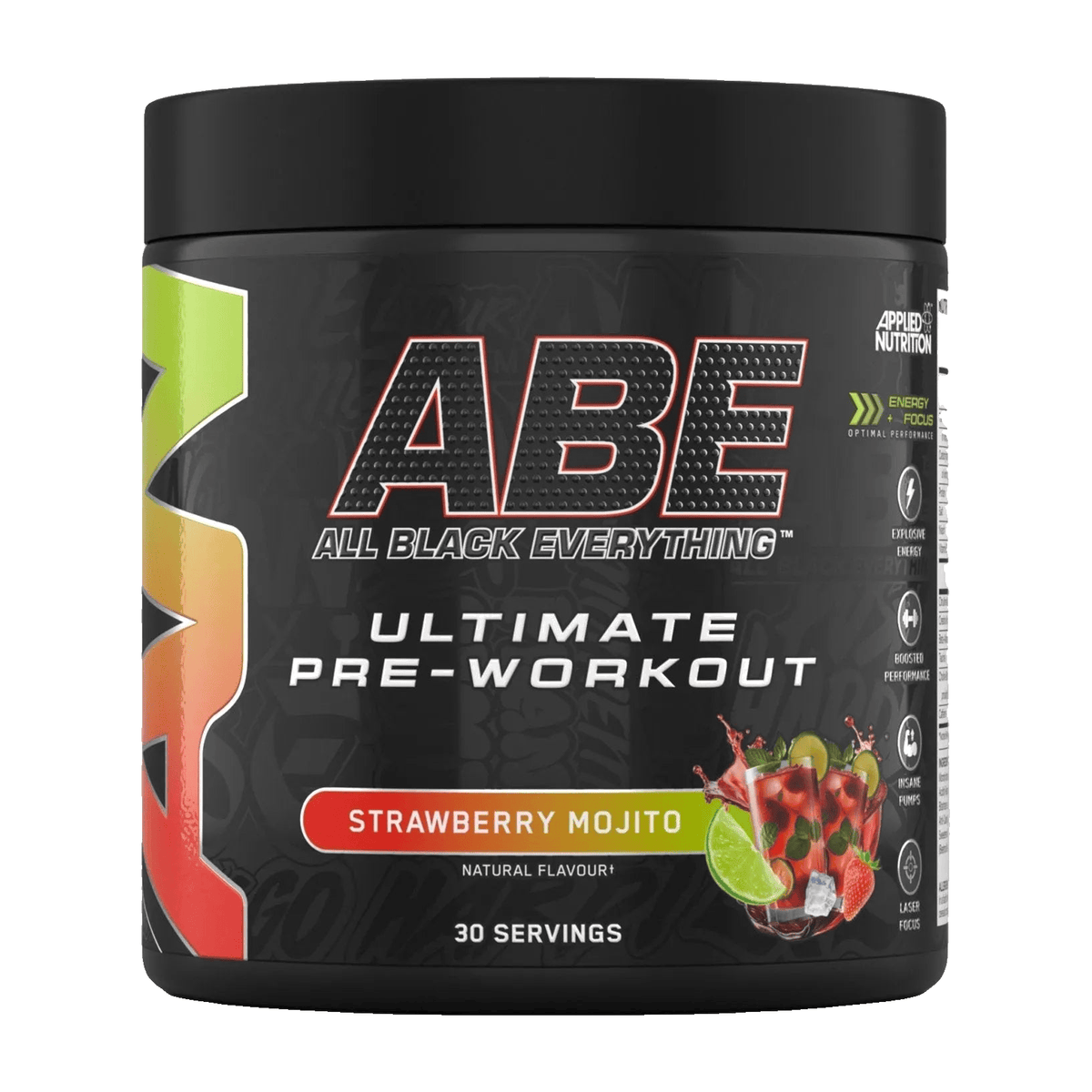 Applied Nutrition ABE (All Black Everything) (375 g) Strawberry Mojito kaufen -  Applied Nutrition Pre-Workout  - Fitness Onlineshop
