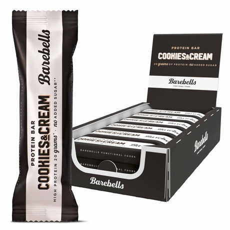 Achetez les barres protéinées Barebells « Cookies and Cream » (12 x 55 g) sur HighPowered.ch