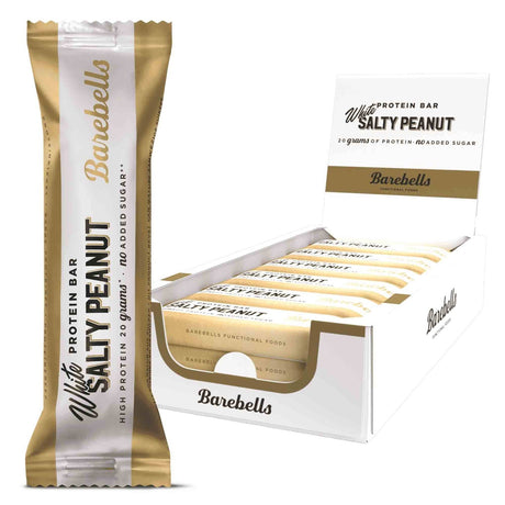 Achetez les barres protéinées Barebells « White Chocolate Salty Peanut » (12 x 55 g) sur HighPowered.ch