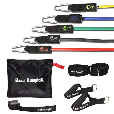 Bear KompleX Resistance Band Set 11-teilig (bis 34 kg Widerstand) kaufen bei HighPowered.ch