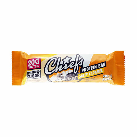 Achetez les barres protéinées Chiefs Chiefs 55 g au caramel salé sur HighPowered.ch