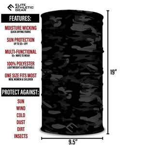Elite Athletic Gear Blackout Camo Multi-Use Face Bandana kaufen bei HighPowered.ch