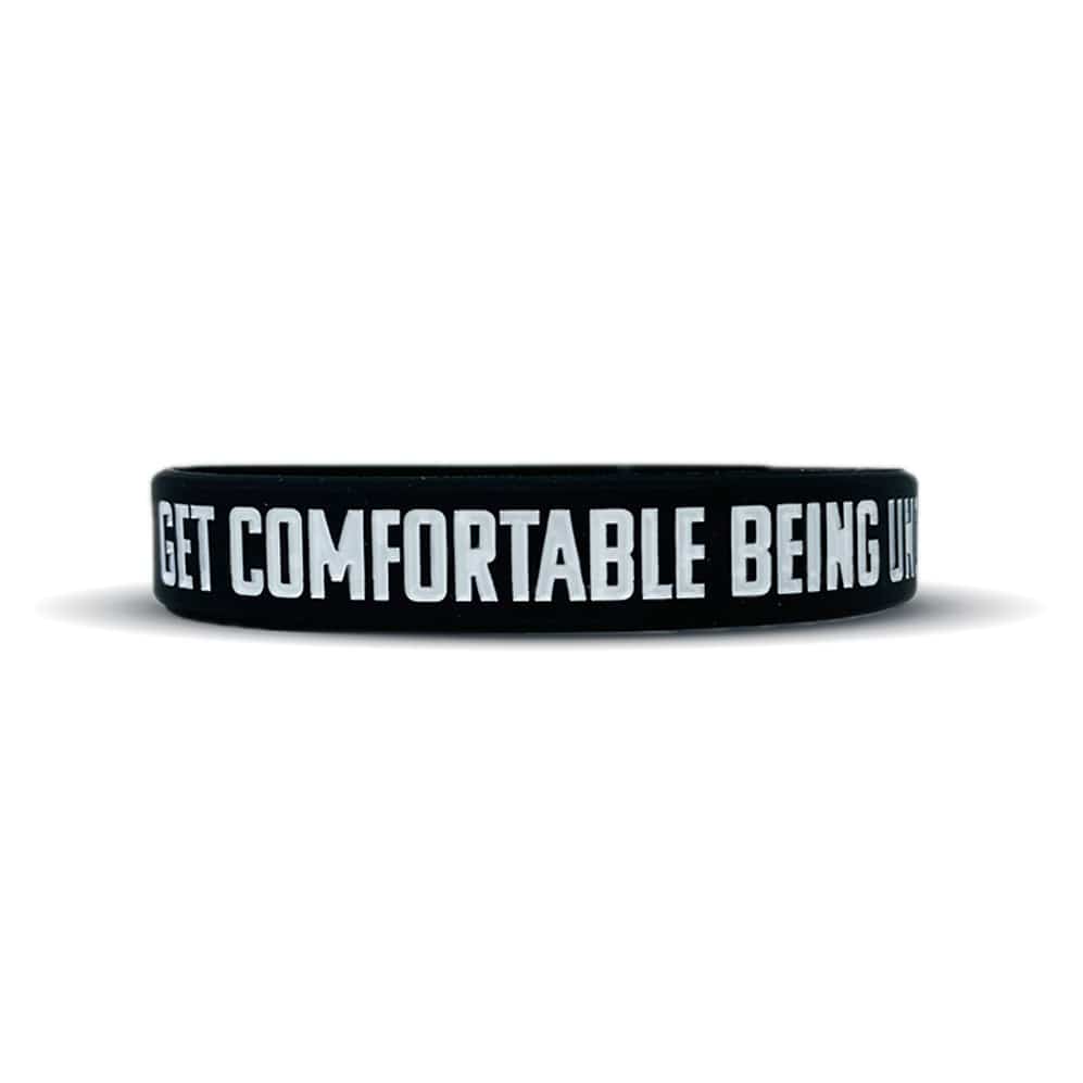 Elite Athletic Gear GET COMFORTABLE BEING UNCOMFORTABLE Wristband kaufen bei HighPowered.ch