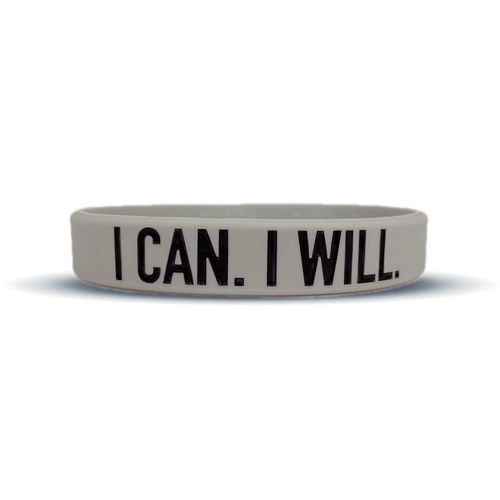 Buy the Elite Athletic Gear I CAN. I WILL. Wristband XL (9") at HighPowered.ch