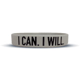 Buy the Elite Athletic Gear I CAN. I WILL. Wristband XL (9") at HighPowered.ch