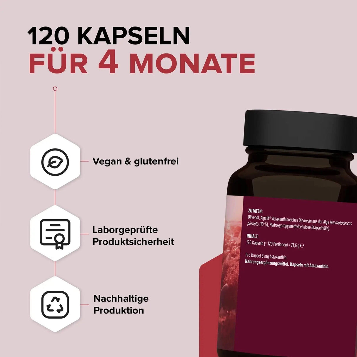 Astaxanthin kaufen -  edubily Gesundheit  - Fitness Onlineshop