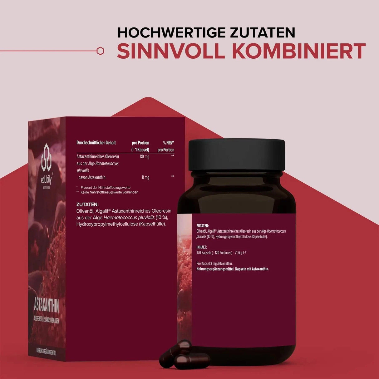 Astaxanthin kaufen -  edubily Gesundheit  - Fitness Onlineshop