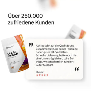 Clear Vegan Mango Maracuja kaufen -  edubily Vegane Proteinpulver  - Fitness Onlineshop