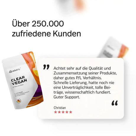 Clear Vegan Mango Maracuja kaufen -  edubily Vegane Proteinpulver  - Fitness Onlineshop