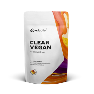 Clear Vegan Mango Maracuja kaufen -  edubily Vegane Proteinpulver  - Fitness Onlineshop