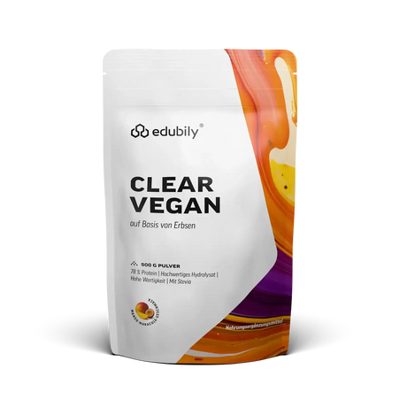 Clear Vegan Mango Maracuja kaufen -  edubily Vegane Proteinpulver  - Fitness Onlineshop