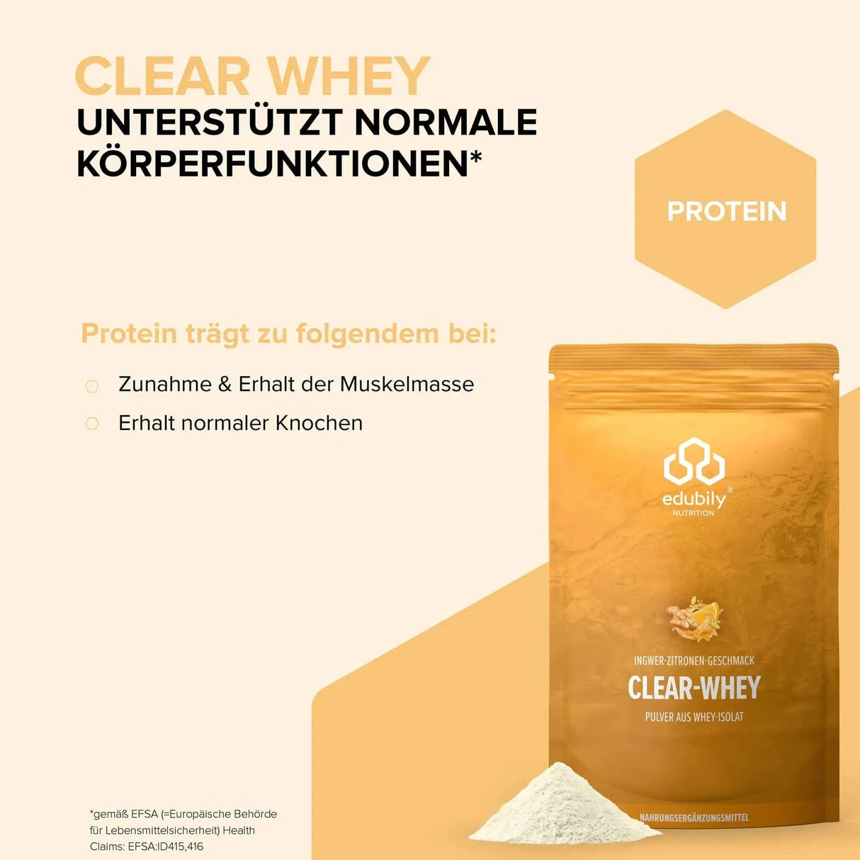 Clear Whey kaufen -  edubily Whey Proteinpulver  - Fitness Onlineshop