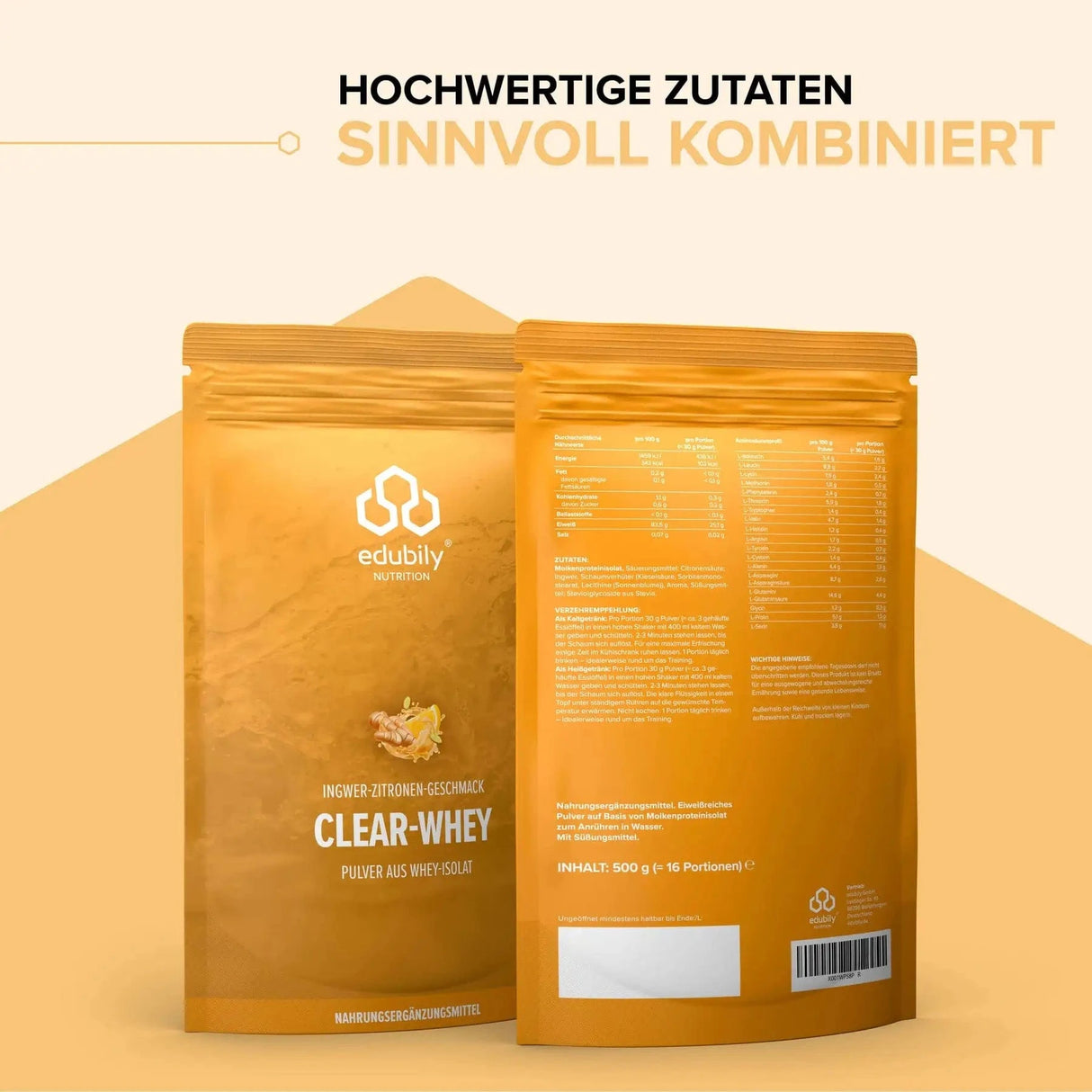 Clear Whey kaufen -  edubily Whey Proteinpulver  - Fitness Onlineshop