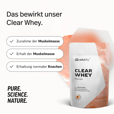 Clear Whey kaufen -  edubily Whey Proteinpulver  - Fitness Onlineshop