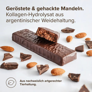 Collagen Bar Dark Chocolate Almond kaufen -  edubily Proteinriegel  - Fitness Onlineshop