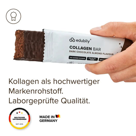 Collagen Bar Dark Chocolate Almond kaufen -  edubily Proteinriegel  - Fitness Onlineshop