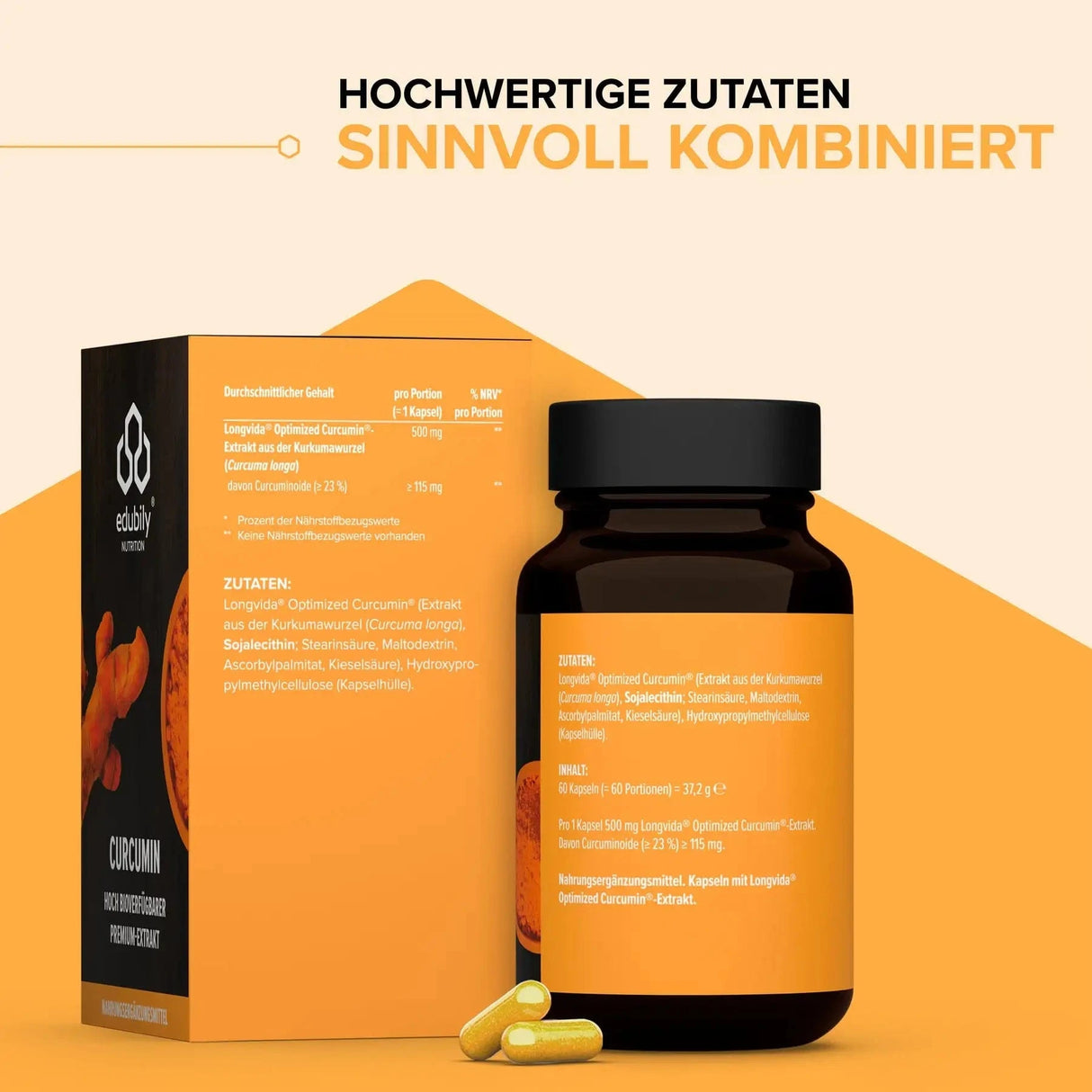 Acquista capsule di curcumina (Longvida® Optimised Curcumin®) -  edubily Salute  - Negozio online di fitness