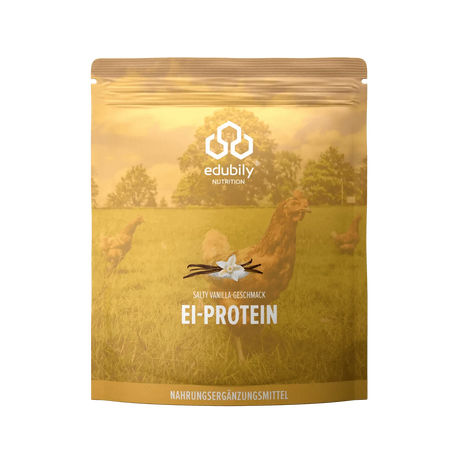 Ei-Protein Pulver aus Freilandhaltung Salty Vanilla kaufen -  edubily Eiproteinpulver  - Fitness Onlineshop