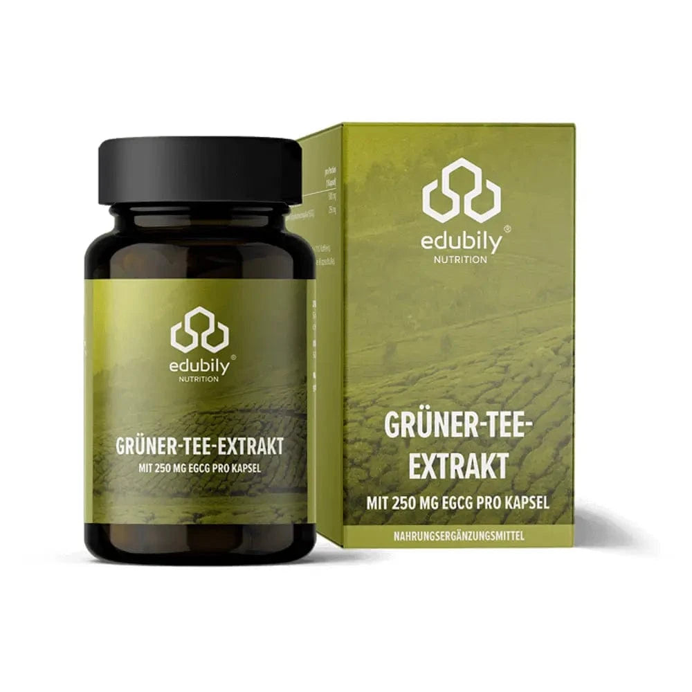 Grüner-Tee-Extrakt Kapseln mit 50 % EGCG kaufen -  edubily Extrakte  - Fitness Onlineshop