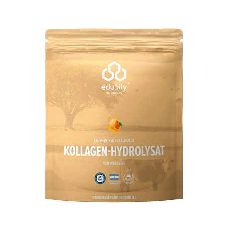 Kollagen-Hydrolysat Pulver 750 g / Eistee Pfirsich kaufen -  edubily Kollagen  - Fitness Onlineshop