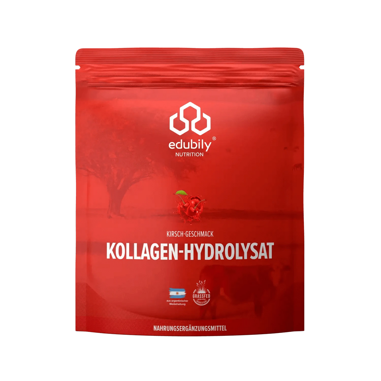 Kollagen-Hydrolysat Pulver 750 g / Kirsche kaufen -  edubily Kollagen  - Fitness Onlineshop