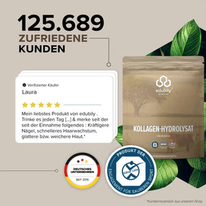 Kollagen-Hydrolysat Pulver kaufen -  edubily Kollagen  - Fitness Onlineshop