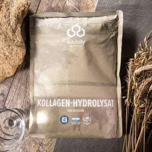 Kollagen-Hydrolysat Pulver kaufen -  edubily Kollagen  - Fitness Onlineshop