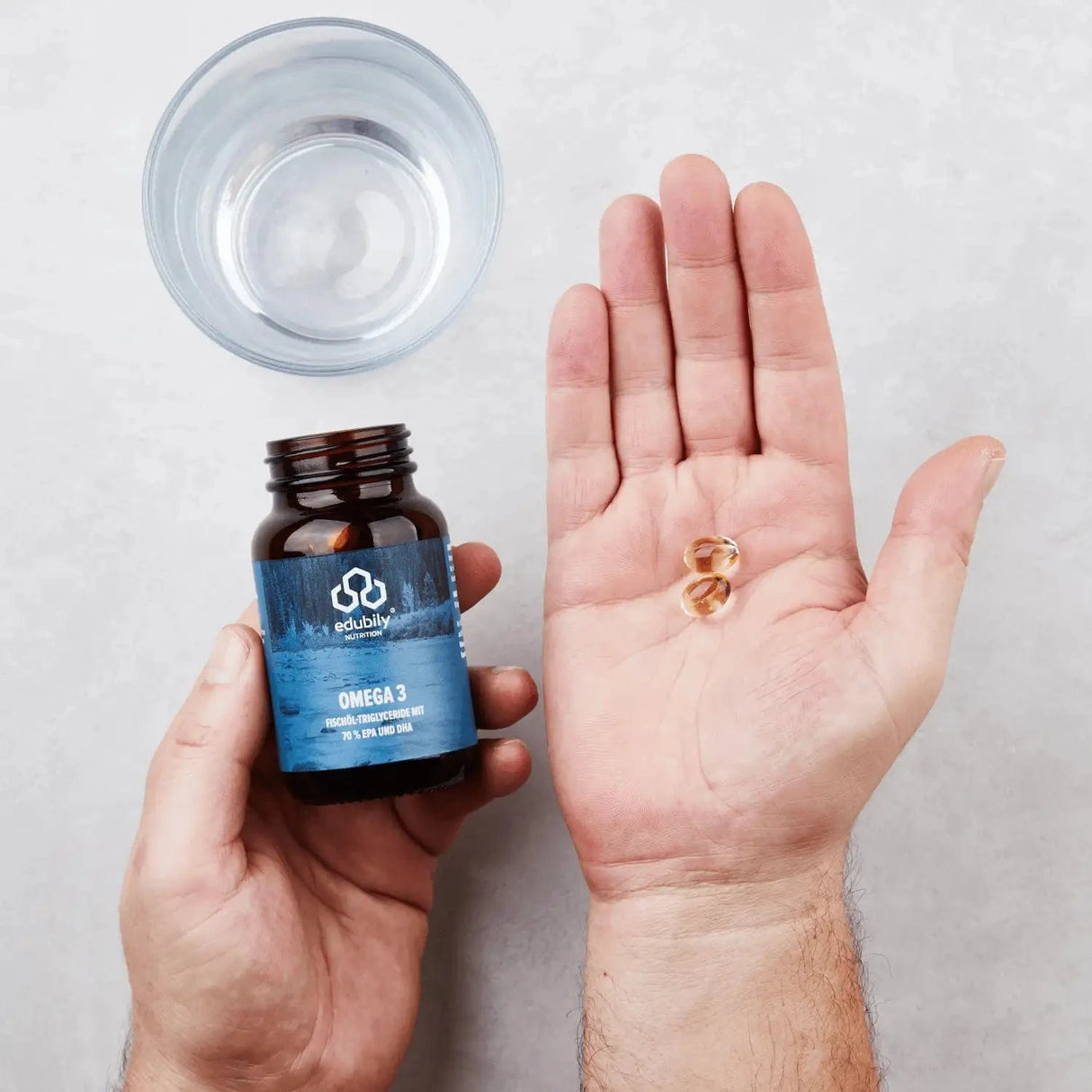 Acquista capsule di omega-3 – (trigliceridi 70%) -  edubily Omega 3  - Negozio online di articoli per il fitness