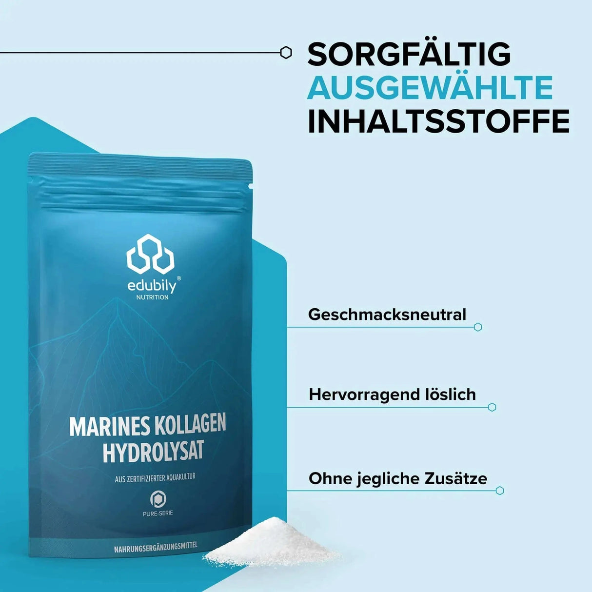 PURE Marines Kollagenhydrolysat kaufen -  edubily Kollagen  - Fitness Onlineshop
