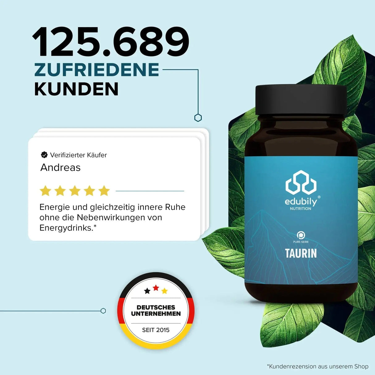 Acquista capsule di PURE Taurina -  edubily Altri aminoacidi  - Negozio online di articoli per il fitness