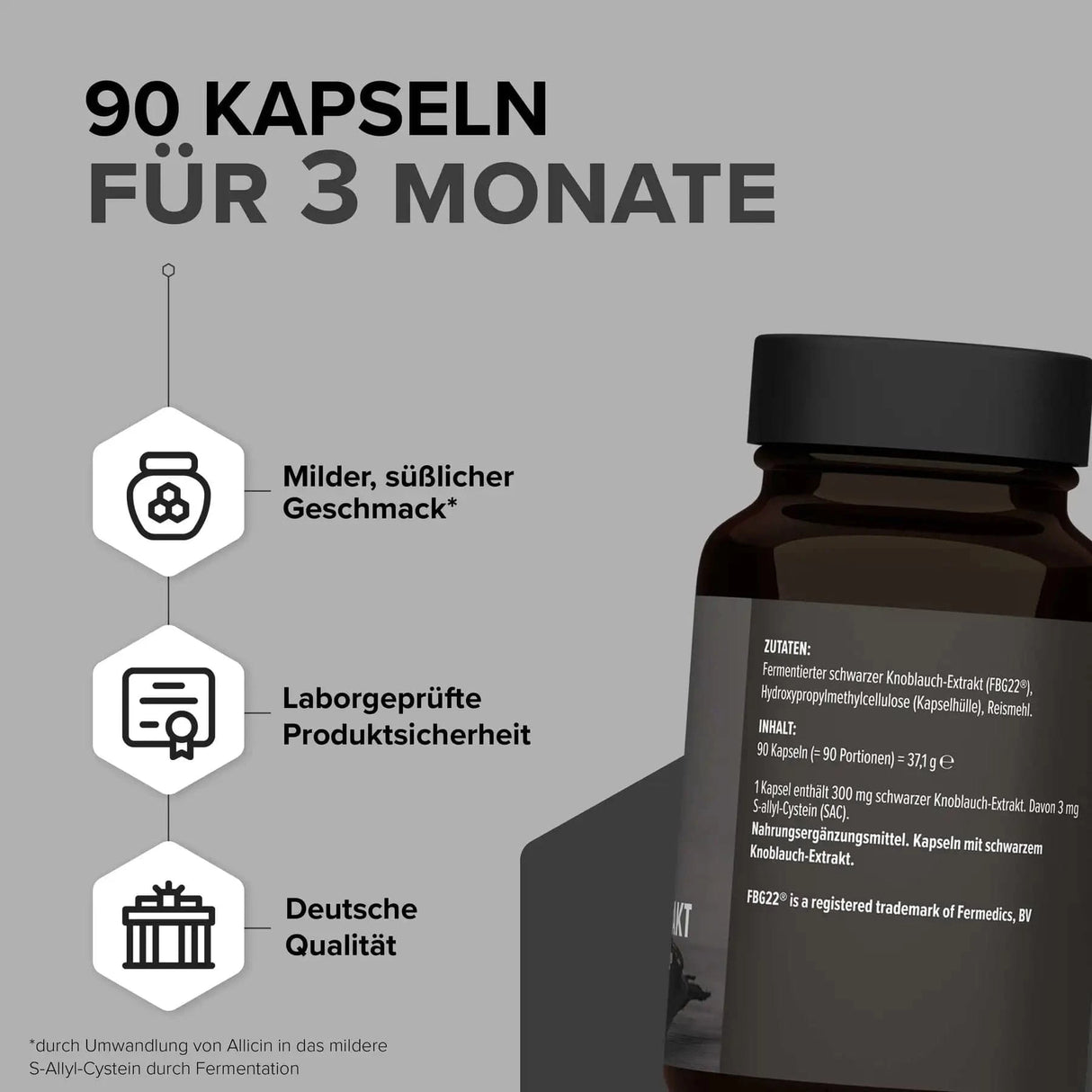 Schwarzer Knoblauch kaufen -  edubily Gesundheit  - Fitness Onlineshop